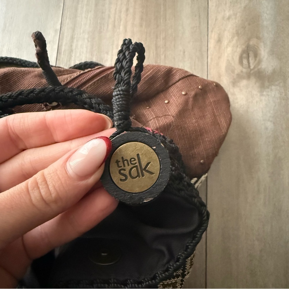 The Sak knitted embroidered southwestern drawstring backpack - Picture 6 of 6